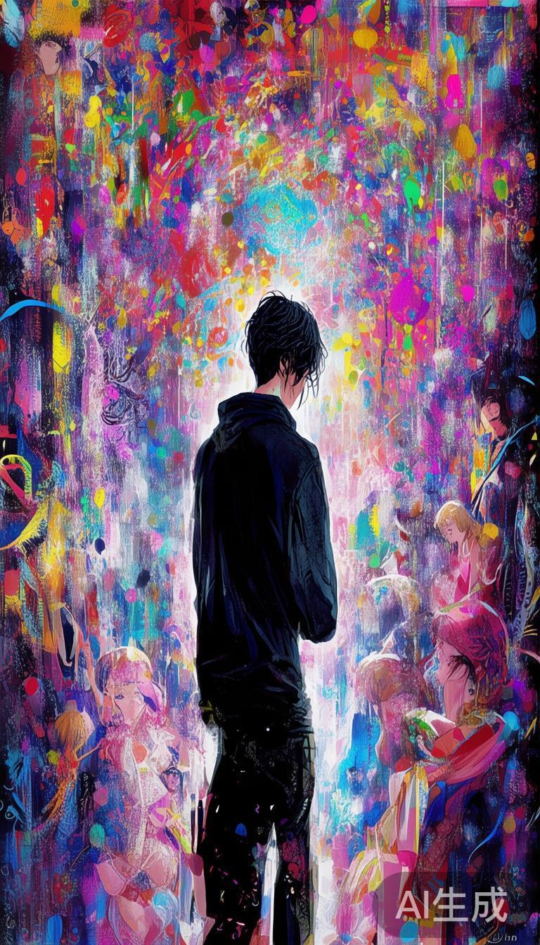 抖音涨粉背景图片动漫女_抖音背景图：萌动女动漫角色插图